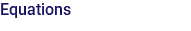 Equations
